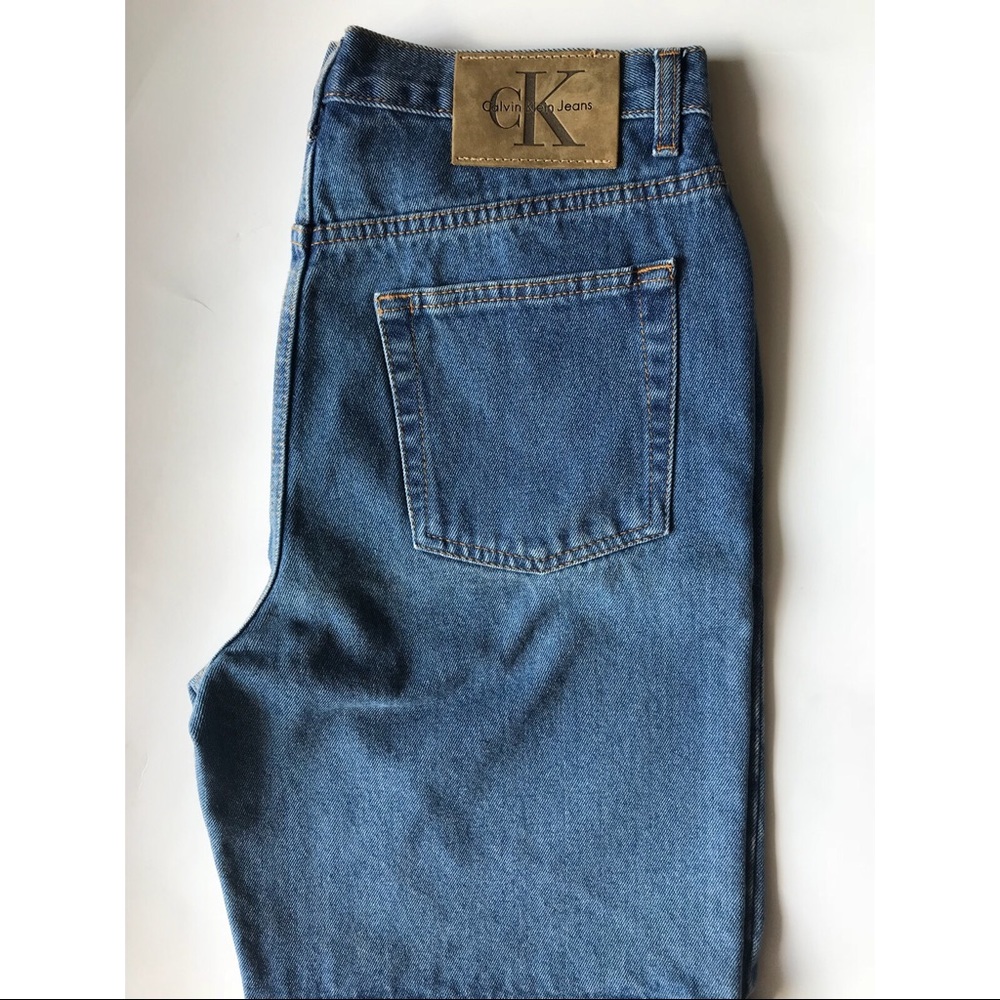 Calvin Klein mens vintage denim shorts size 32